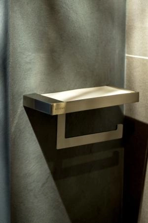 Держатель для туалетной бумаги Boheme c крышкой Qubic Nickel Brush 10721-NB