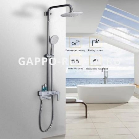 Душевая система Gappo G2402-8  для ванны,цвет белый хром