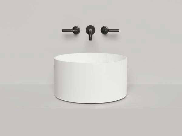 Раковина Salini ARMONIA ROUND 02 S-Sense белая глянцевая 45x45 130413G накладная