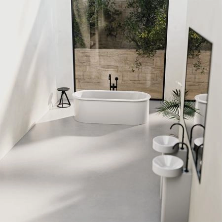 BETTE Suno Oval Ванна отдельностоящая 177×77см, с шумоизоляцией и экраном, цвет: белый