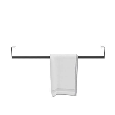 Держатель для полотенец к раковинам Kerama Marazzi LOGICA ЛОДЖИКА LO.trl.90\BLK.M 90 с крепежом, черный матовый