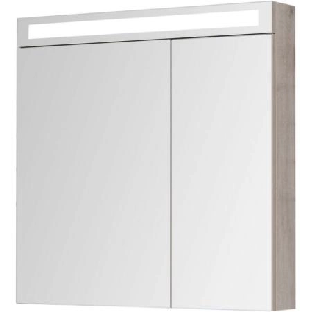 Шкаф-зеркало Dreja MAX 80 с LED-освещением, дуб кантри