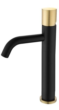 Смеситель STICK Boheme для умыв. выс. BLACK TOUCH GOLD_Комплект 122-BG.2