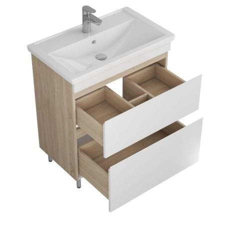Тумба UNCORIA Арно 70 дуб сонома под умывальник Фостер
