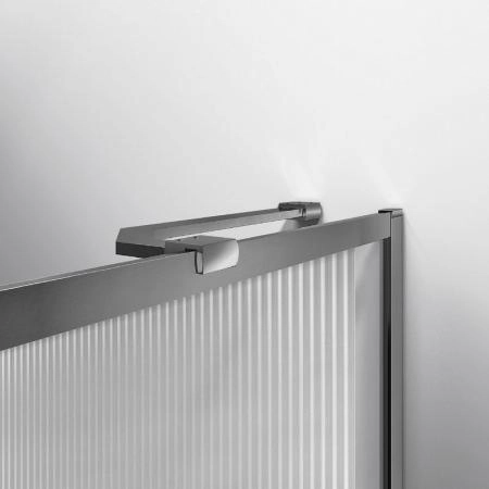 Душевая шторка Vincea VSB-41700FLGM, 700*1400, вороненая сталь, стекло рифленое