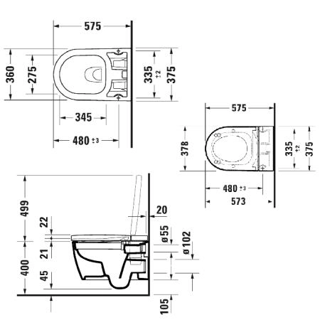 Duravit DuraSystem Клавиша смыва A2, сенсорная с ИК-датчик, стекло, цвет: белый (для рам WD1013/14, WD1023 и SensoWash F Pro/Plus/Lite)