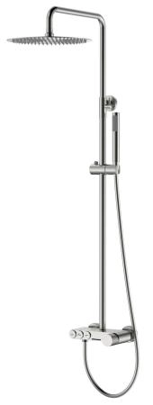 Стойка для душа Boheme STICK Nikel Brush c ручкой TOUCH 128-NB.2