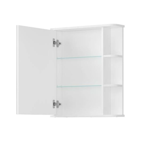 Шкаф зеркальный Twing 60 белый глянец