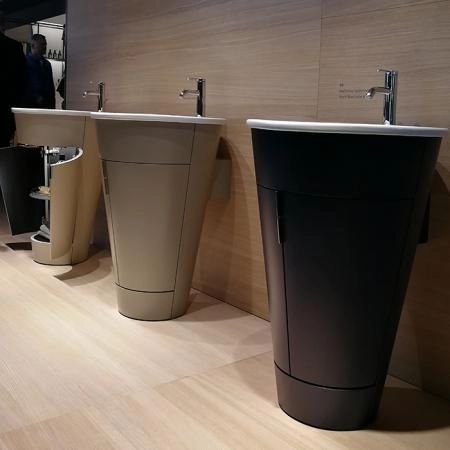 Duravit Starck 1 Тумба напольная 60x56xh82.5см, с раковиной, цвет: stone grey satin matt
