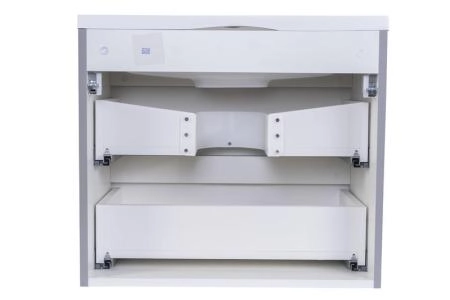 Тумба подвесная Style Line Бергамо мини 60 (2 ящ.) Люкс антискрейтч серый, PLUS