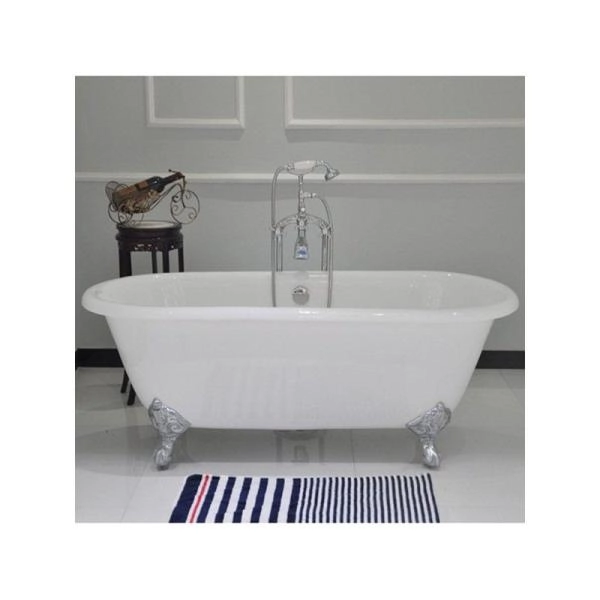 Ванна Magliezza Patricia-CR-168 168х77 см чугунная ножки хром