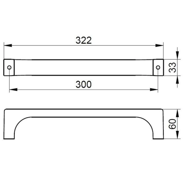 Поручень KEUCO Edition 11 Бронза шлифованная 11107030000 320 мм
