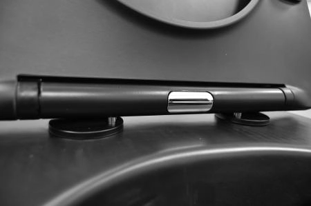 Унитаз подвесной Azario Gloria 48х37х36 безободковый, чёрный матовый (AZ-2003MB)