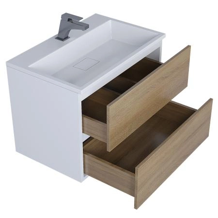 Раковина Uperwood Barsa, 70 см, прямоугольная, белая