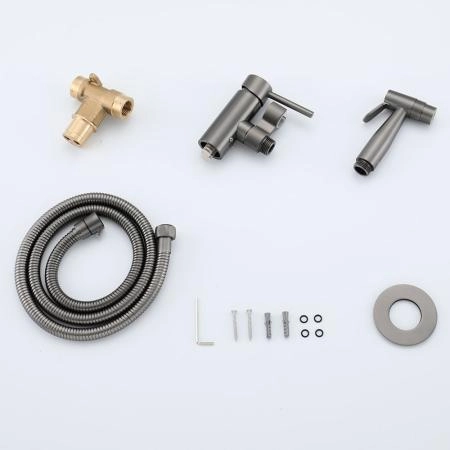 Гигиенический душ GAPPO G7206-9 со смесителем, оружейная сталь
