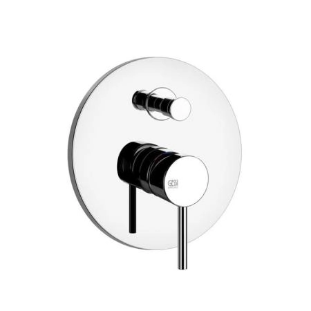 Gessi Emporio Via tortona Смеситель для душа, встраиваемый, на 2 выхода с переключателем ванна-душ, цвет: хром