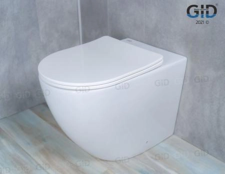 Унитаз Gid TRS-269 56 см приставной безободковый микролифт белый