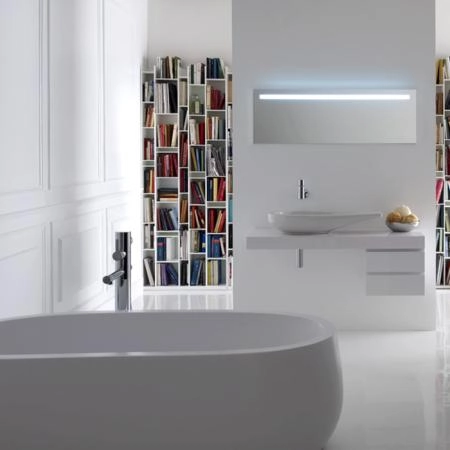 Laufen Alessi One Ванна 1830x870x460мм, свободностоящая, овальная, с слив-переливом, материал: композит, цвет: белый  (ВРЕМЕННО не поставляем!)