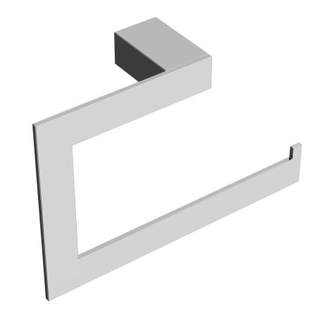 Полотенцедержатель Boheme кольцо Qubic Chrome 10725-CR