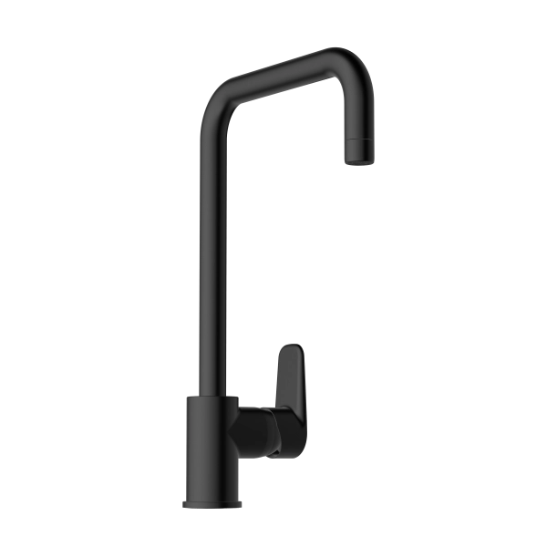 Смеситель VitrA Flow Soft  A4342636EXP с поворотным изливом однорычажный матовый черный латунь