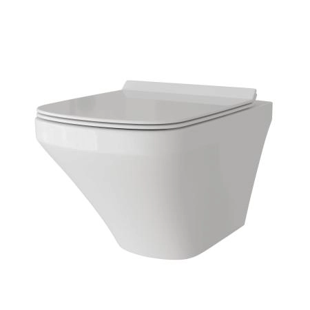 Унитаз Grossman GR-4440S (540*370*365) подвесной безободковый с тонкой крышкой, белый