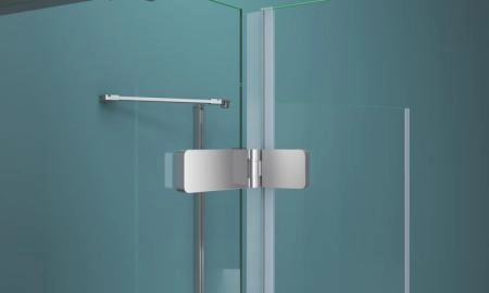 Душевой уголок BelBagno KRAFT 100x100 прозрачное стекло 6 мм профиль хром KRAFT-A-22-100-C-Cr