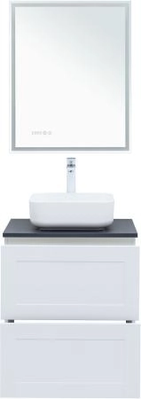 Тумба под раковину Aquanet Терра 60 белый матовый