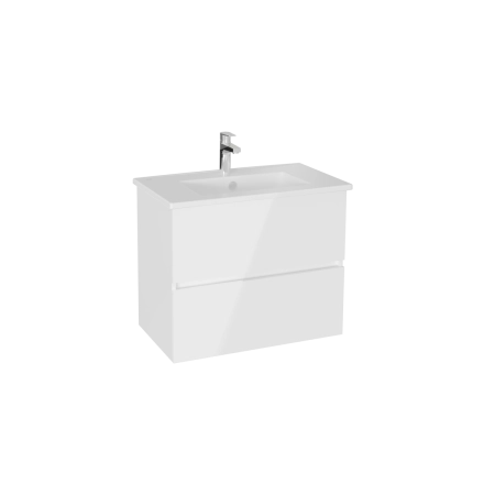 Тумба с раковиной  VitrA Mia Plus Square  69742 80 см глянцевая белая ДСП