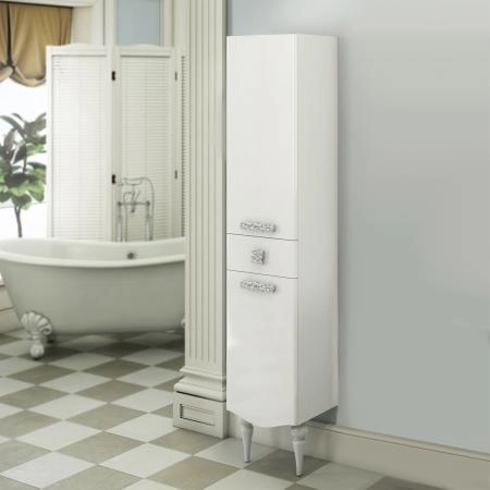 Шкаф-колонна Comforty Монако-40 правая 00003129168 белый глянец