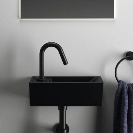 Ideal Standard i.life S Раковина 37х21xh12см., подвесная, с 1 отв., Sx, без перелива, цвет: чёрный матовый