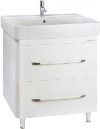 Тумба под раковину Bellezza Олимпия 60 напольная с 2 ящ. белая