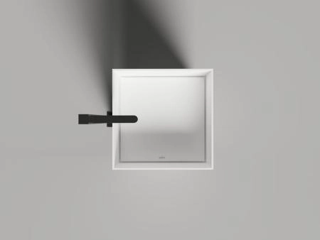 Раковина Salini ARMONIA SQUARE 01 S-Sense глянцевая 45x45 130511TG напольная без отв.смесителя