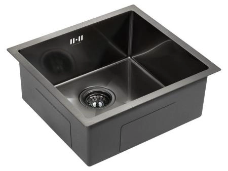 Кухонная мойка Paulmark MARX PM214844-GM вороненая сталь 480х440мм нерж. Сталь
