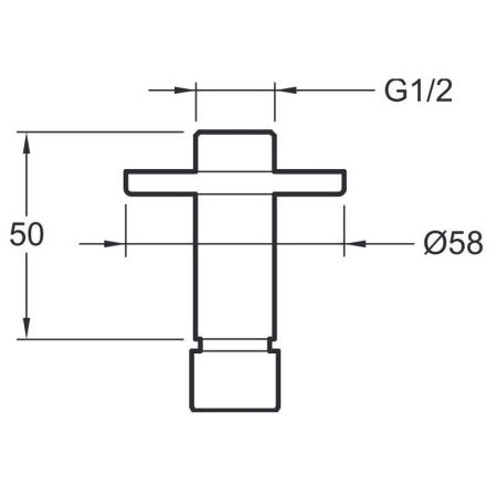 Душевой кронштейн Jacob Delafon EO E889-CP хром