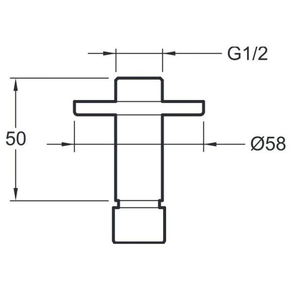 Душевой кронштейн Jacob Delafon EO E889-CP хром