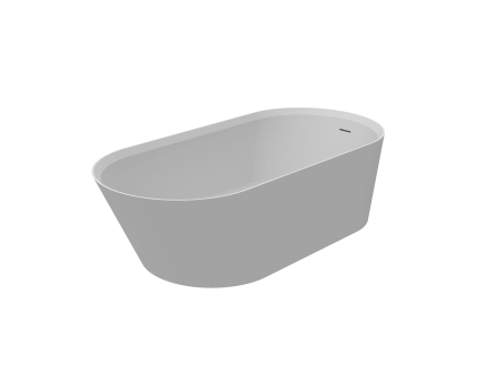 KNIEF Pearl Ванна отдельностоящая овальная 172x81x50см со сливом, цвет белый матовый (СПЕЦцена со склада!)