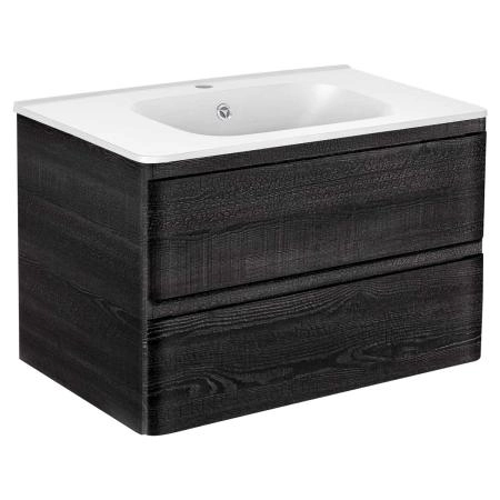 Тумба под раковину Vincea Vico 800 подвесная, 2 выкатных ящика soft close, Carbone