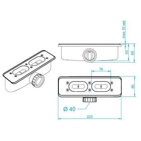 Душевой поддон квадратный RGW STL-De Пустыня 900x900 16211099-13 литьевой мрамор