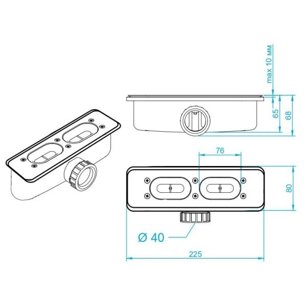 Душевой поддон квадратный RGW STL-De Пустыня 900x900 16211099-13 литьевой мрамор
