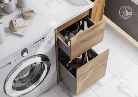 Тумба под раковину AQUATON Лондри 40 Дуб Сантана без фасада 1A267001LH0C0