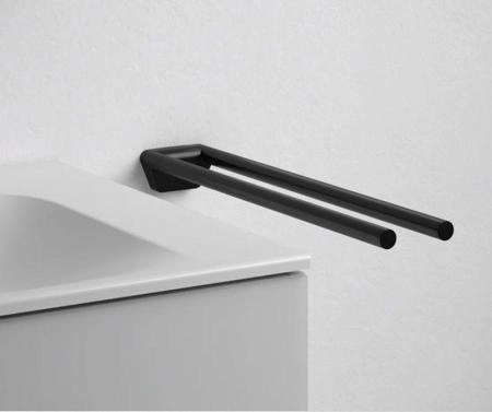 Полотенцедержатель KEUCO REVA 12818370000 двойной черный 450 мм