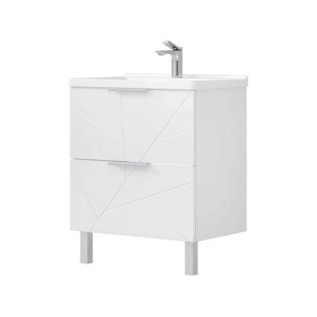 Тумба для ванной Volna Twing 70.2Y белый глянец напольная (Миранда) раковина отдельно