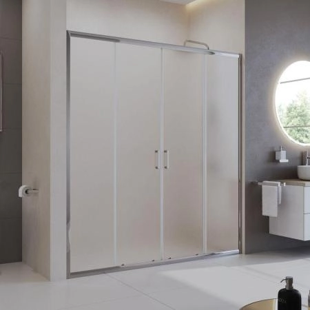 Душевая дверь BelBagno UNO-195 170 матовое стекло 5 мм профиль хром UNO-195-BF-2-170-P-Cr