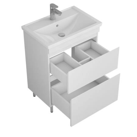 Тумба UNCORIA Арно 60 белая, под умывальник Фостер