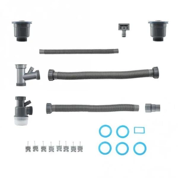 Кухонная мойка Gappo GS8350-6  830x500x215mm 0.8мм с коландером Черный