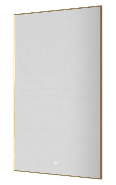 Вертикальное Зеркало Boheme мет. рама, подсв., сенсор, антизапотевание, 100*60, GOLD 569-G