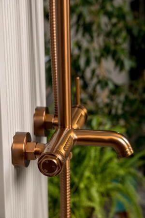 Стойка для душа Boheme ETERNA BRUSHED BRONZE 178-BRB