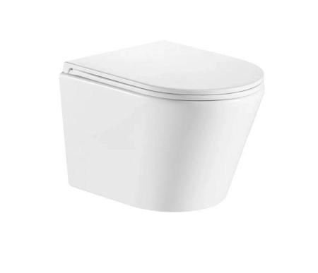 Унитаз Gid Tr2130 безободковый подвесной Белый с микролифтом