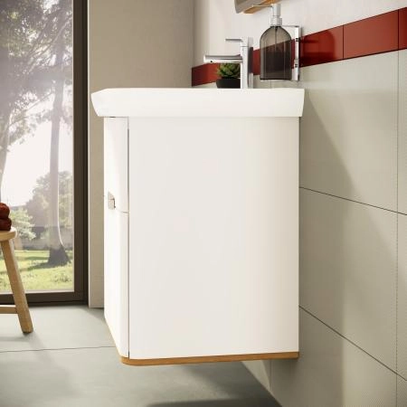Тумба с раковиной  VitrA Sento  60822 65 см матовая белая МДФ