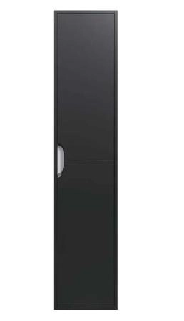 Шкаф-пенал для ванной Uperwood Modul, подвесной, с дверцами, матовый, черный